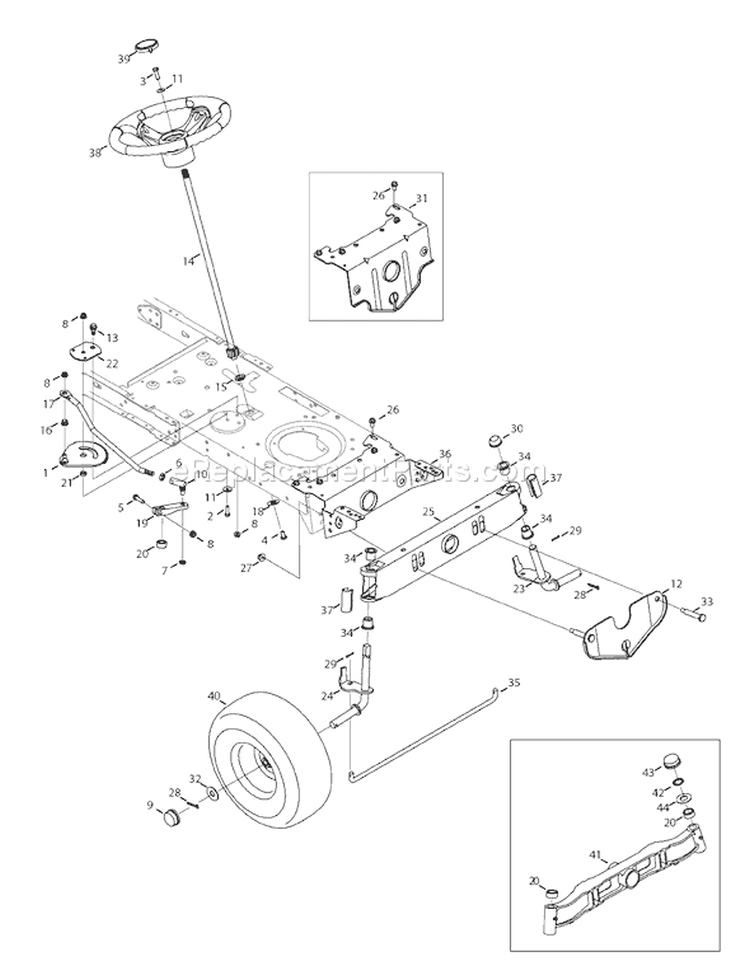 Page I Diagram and Parts List for 13AO771H055 2008 Yard Man Lawn Tractor